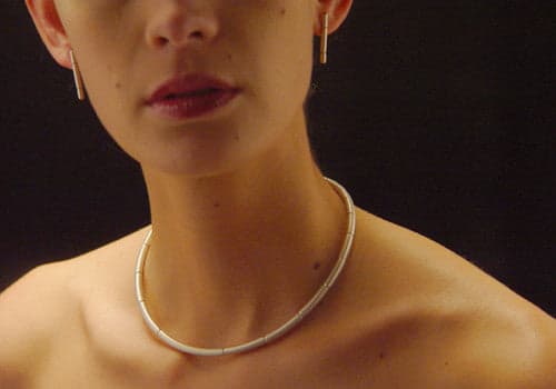 Bamboo Earrings and Necklace