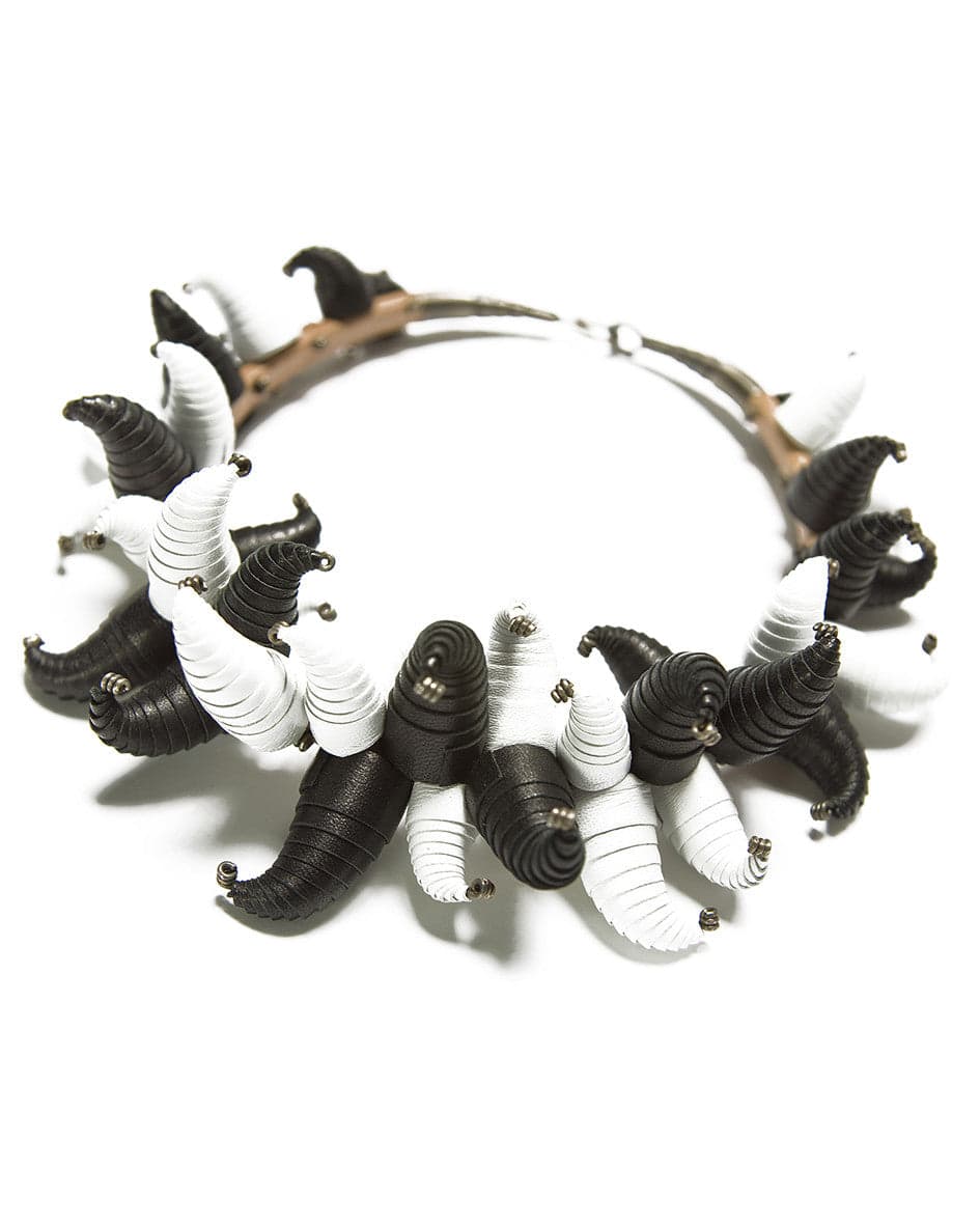 White/Black Cone Necklace